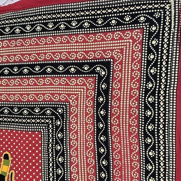 Cotton Fabric Maroon Gold Olive Animals - Multi-Purpose - Picture 5 of 6